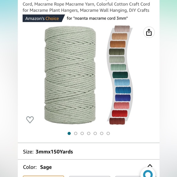 HANDMADE MACRAME HAT HANGER!! - Picture 9 of 12